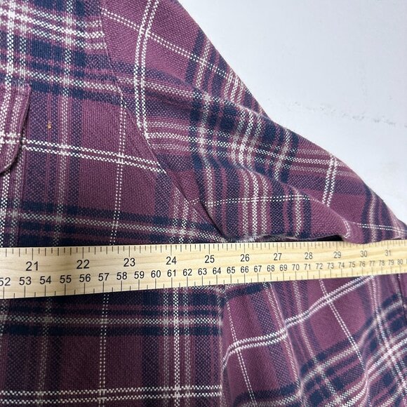 VTG Redhead Flannel Plaid Gorp Button Up Shirt Men XXLT Red Black Gorp 90s Fall - Picture 7 of 11